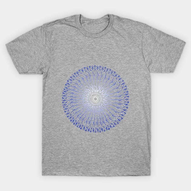 Blue Mandala T-Shirt by apoochow